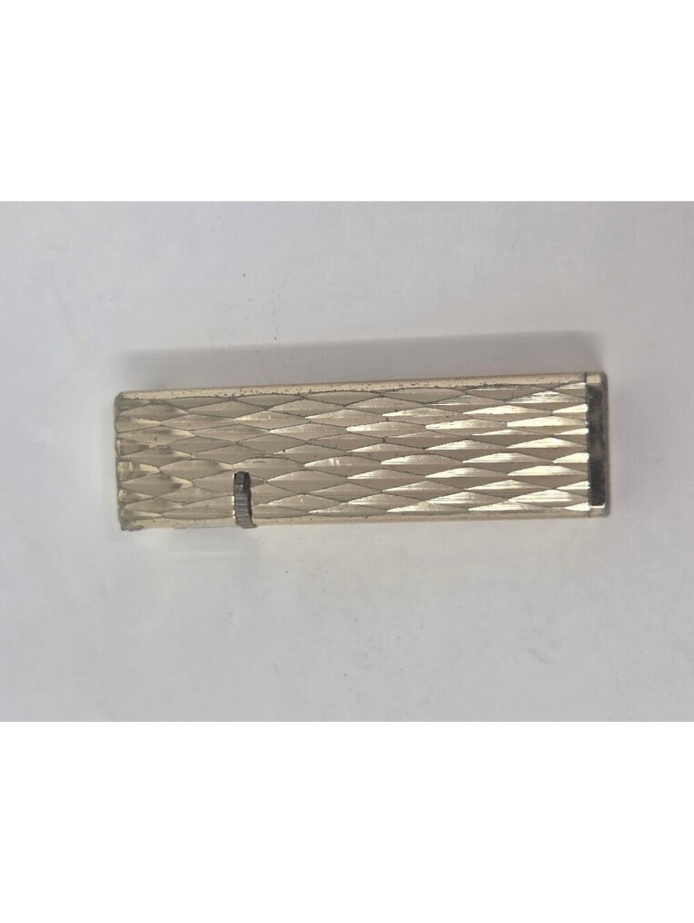 Vintage Star Lite Korea Butane Pocket Lighter Silver Tone Textured Metal Body